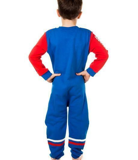 AFL Kids Onesie - Western Bulldogs - Cotton - Zip - Pockets - Warm