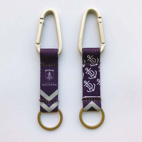 AFL Carabiner Key Ring - Fremantle Dockers - Keyring - Clip and Ring