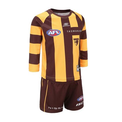 AFL 2023 Toddler Home Guernsey and Short Set - Hawthorn Hawks - ISC