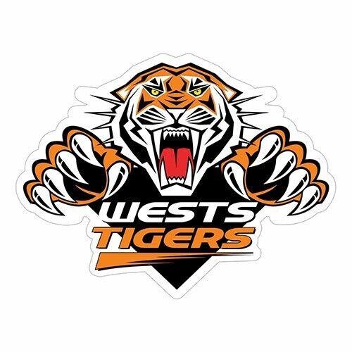 NRL Logo Sticker - West Tigers - 25cm x 21cm Decal