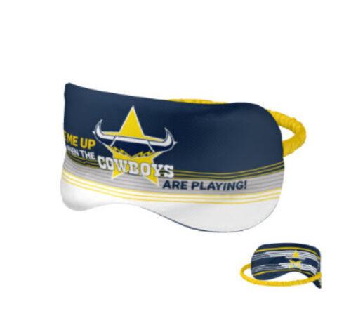 NRL Sleep Mask - North Queensland Cowboys - Reversible - Washable - One Size