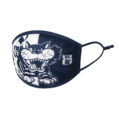 AFL Face Mask 2 Pack - Geelong Cats - Washable - Adult - 3 Layer Protection