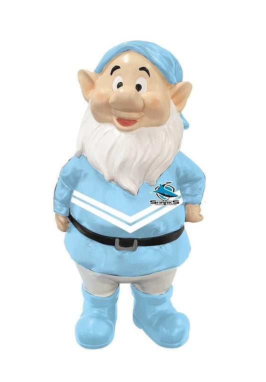 NRL Mini Garden Gnome - Cronulla Sharks - Polyresin - 18cm