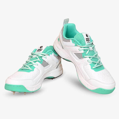 DSC Surge Multifunction 2.0 Cricket Shoe - Teal/White - Spike Sole - Adult