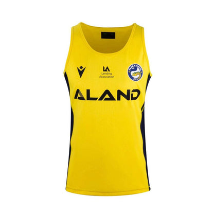 NRL 2023 Training Singlet - Parramatta Eels - Yellow - Adult - MACRON