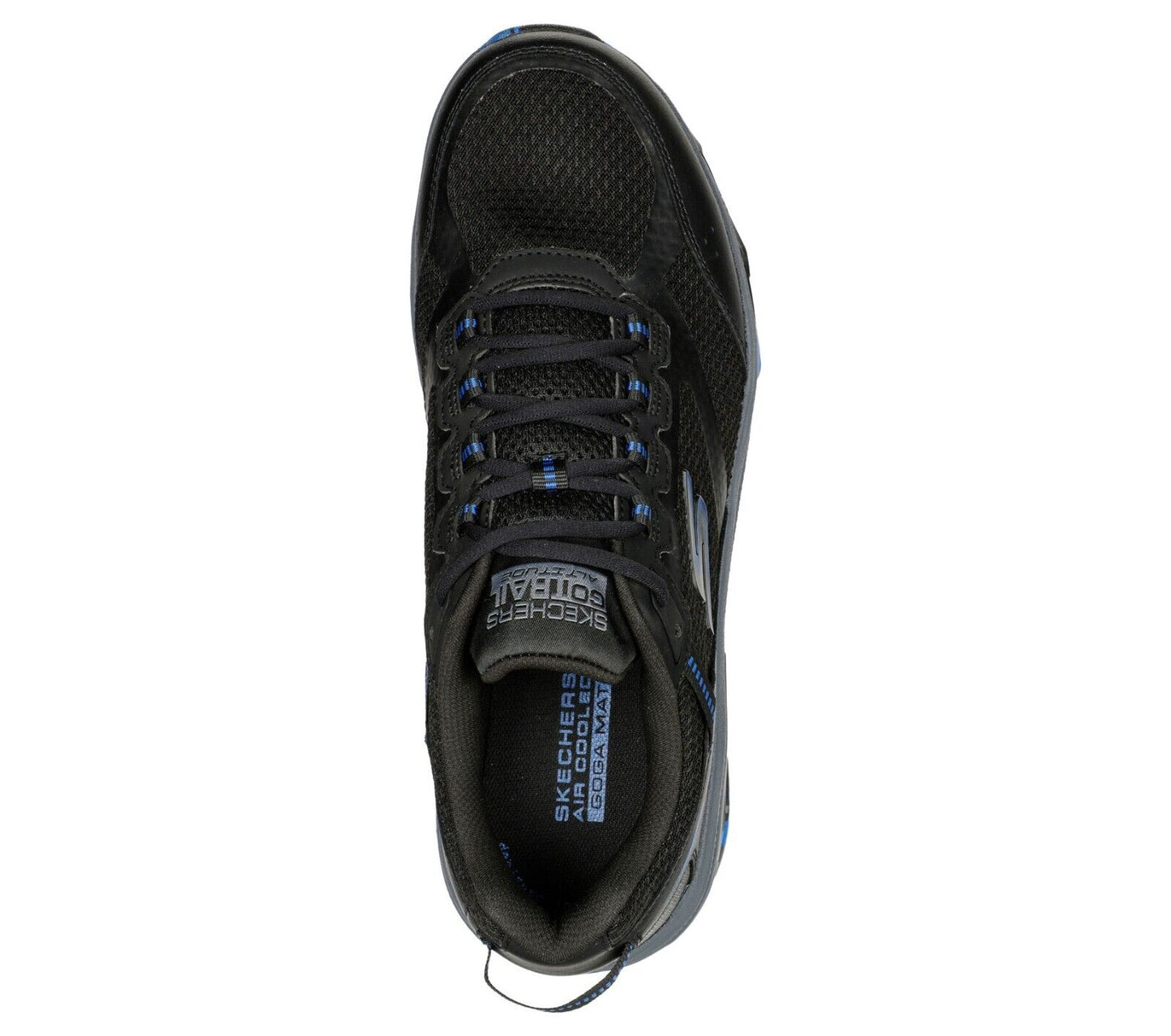 SKECHERS Go Run Trail Altitude - Marble Rock Shoe - Black/Blue - Mens