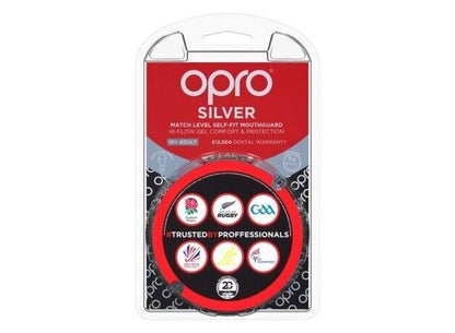 OPRO SILVER Self-Fit Mouthguard - ADULT - Age 10+ - Blue/Light Blue