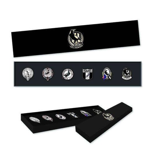 AFL Evolution Pin Set - History Logos - Collingwood Magpies