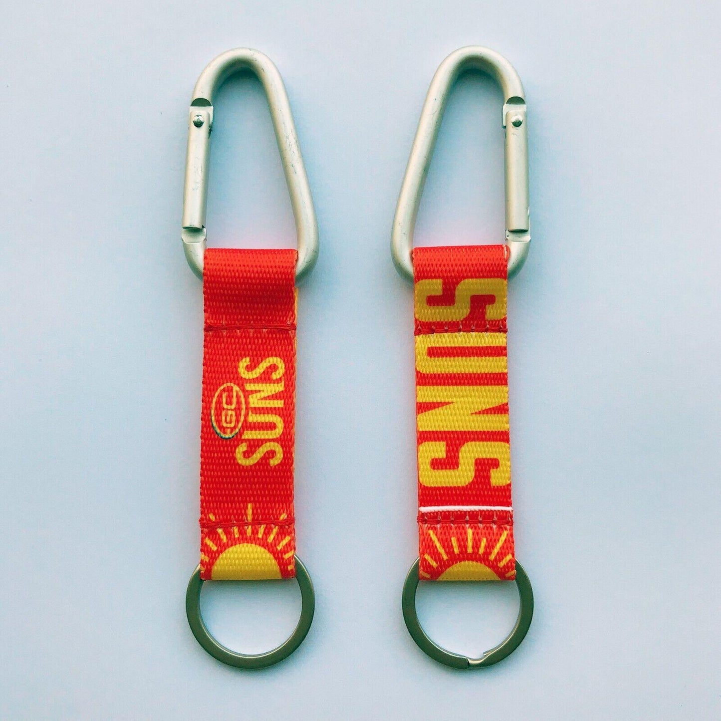 AFL Carabiner Key Ring - Gold Coast Suns - Keyring - Clip and Ring