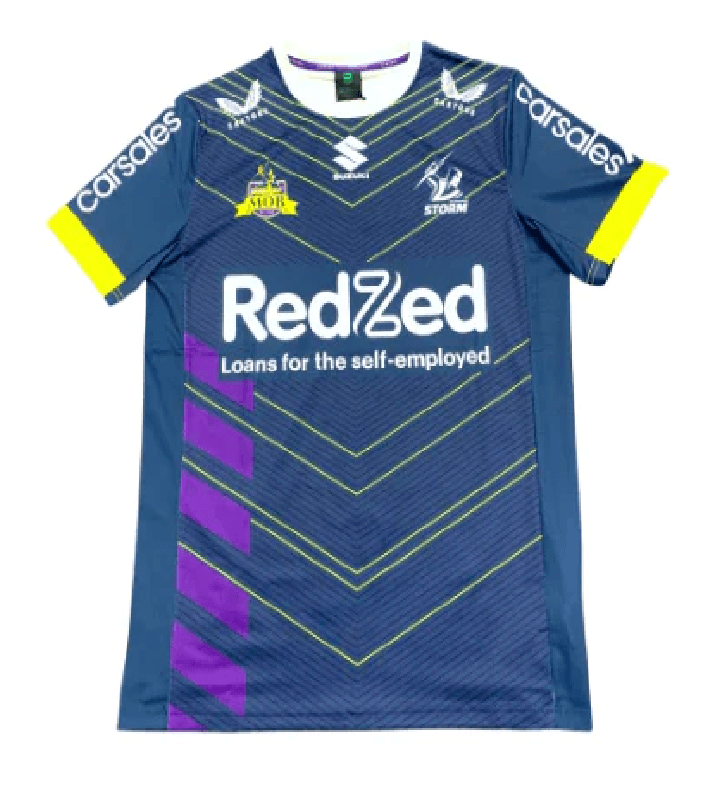 NRL 2023 Warm Up Tee - Melbourne Storm - Mens