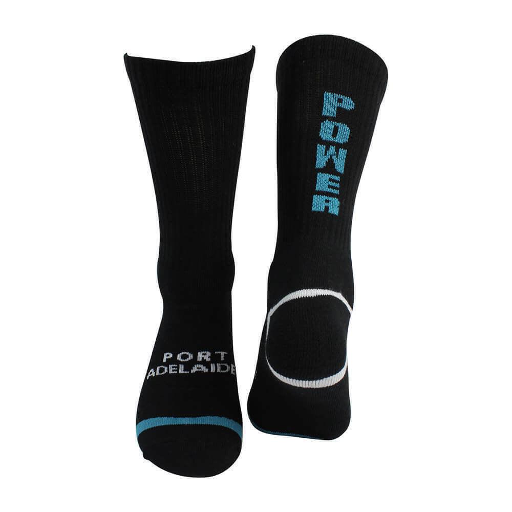 AFL Mens Crew Socks - Port Adelaide Power - One Set - Sock