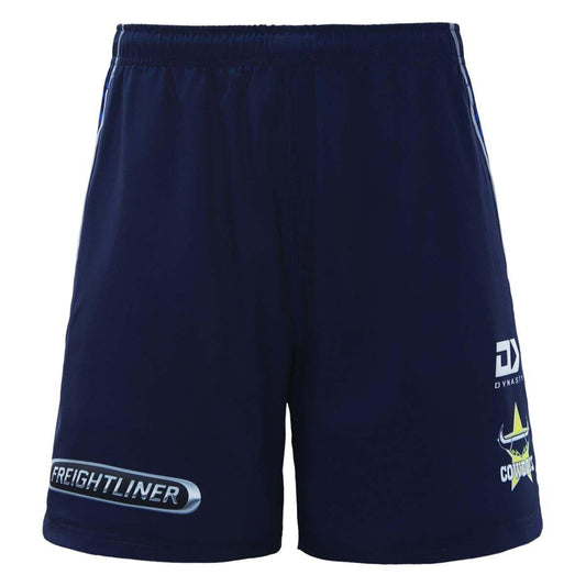 NRL 2023 Gym Training Shorts - North Queensland Cowboys - Adult - NAVY - DYNASTY