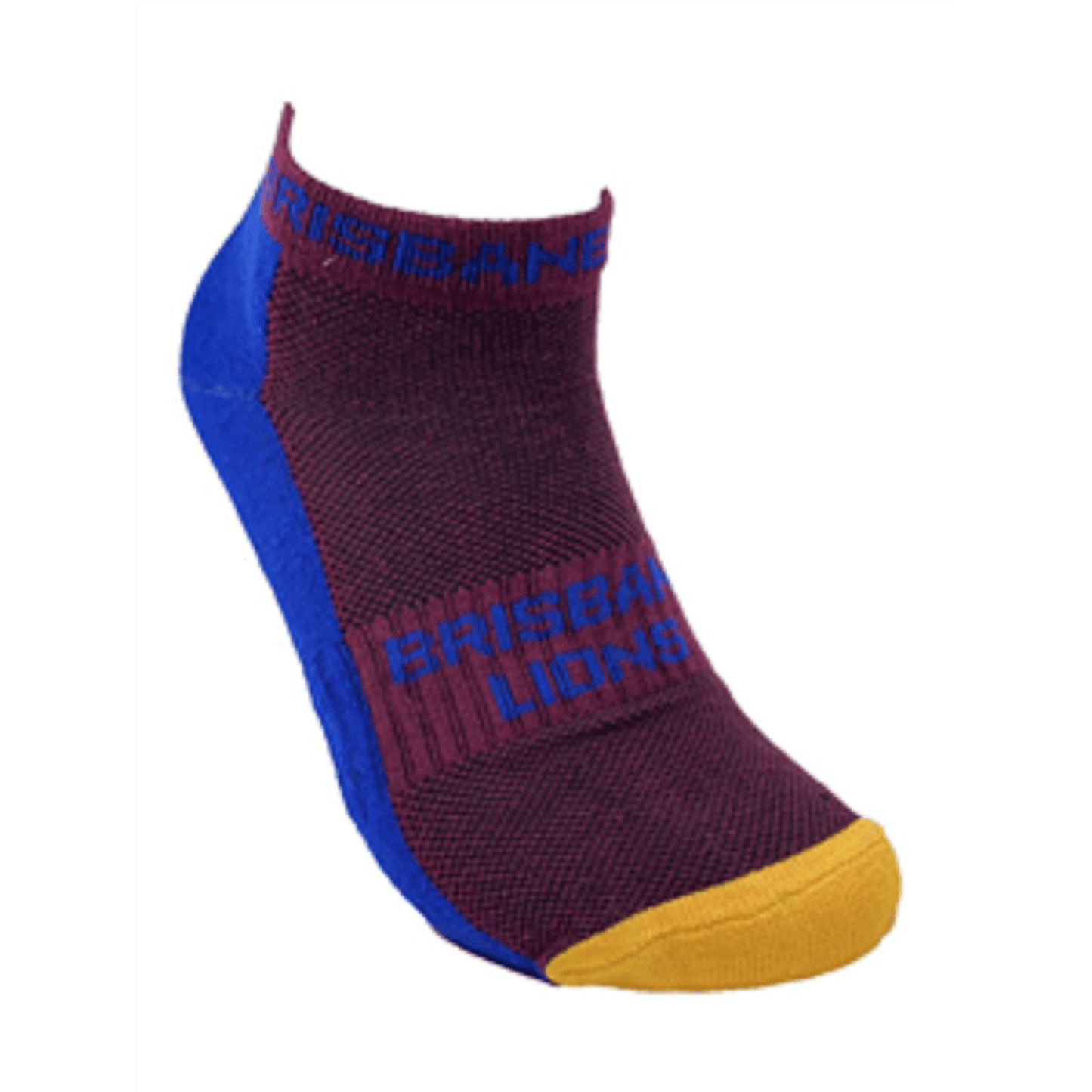 AFL Mens Ankle Socks - Brisbane Lions - Two Pairs