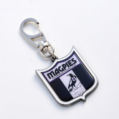 AFL Heritage Metal Key Ring - Collingwood Magpies - Logo Keyring - Aussie Rules