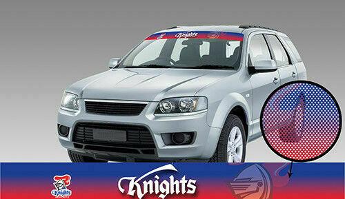 NRL Window Sun Visor Decal - Newcastle Knights - See Thru Car Sticker UV Safe