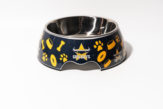 NRL Pet Bowl - North Queensland Cowboys - Food Water - Dog Cat