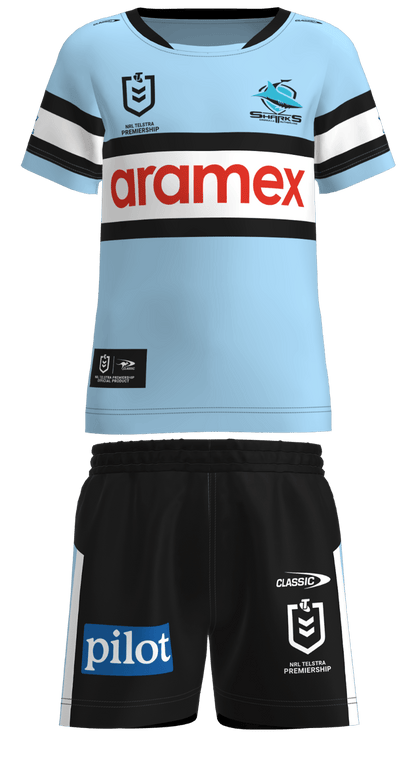 NRL 2023 Home Jersey - Cronulla Sharks  - TODDLER - Rugby League - CLASSIC