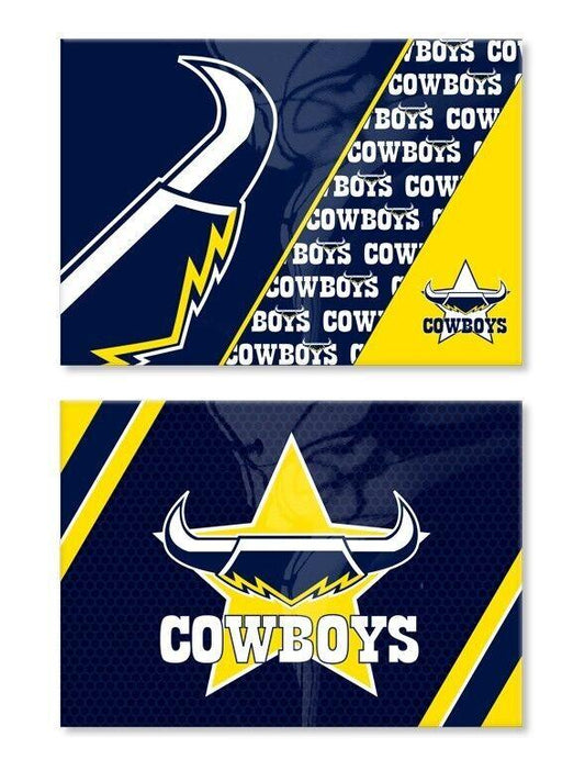 NRL Magnet Set of 2 - North Queensland Cowboys - Set of Two Magnets