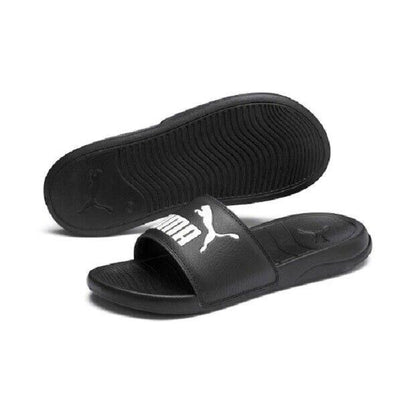 PUMA Popcat 20 Slides - Black - Shoe - Sandal - Mens Womens - Unisex