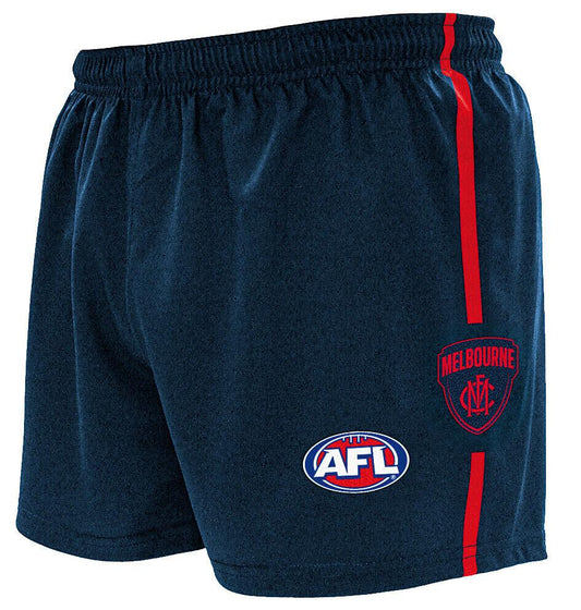 AFL Home Baggy Shorts - Melbourne Demons - Adult - Supporter - Burley Sekem