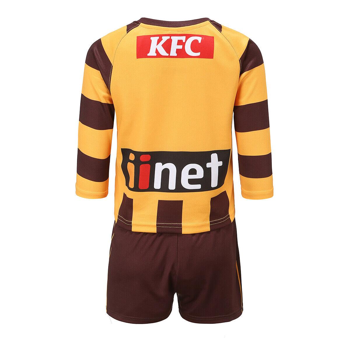 AFL 2023 Toddler Home Guernsey and Short Set - Hawthorn Hawks - ISC