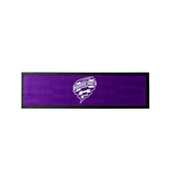 Big Bash Cricket - Hobart Hurricanes - Bar Runner - 25x90cm - Rubber Backed