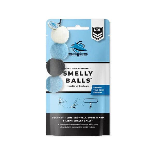 NRL Smelly Balls Set - Cronulla Sharks - Re-useable Car Air Freshener