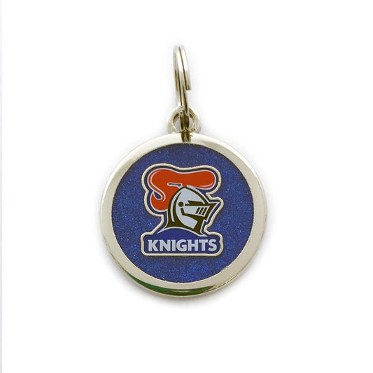 NRL Pet ID Tag - Newcastle Knights - Engravable - 25mm diameter