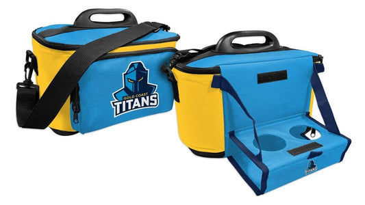 NRL Drink Cooler Bag With Tray - Gold Coast Titans - Team Logo