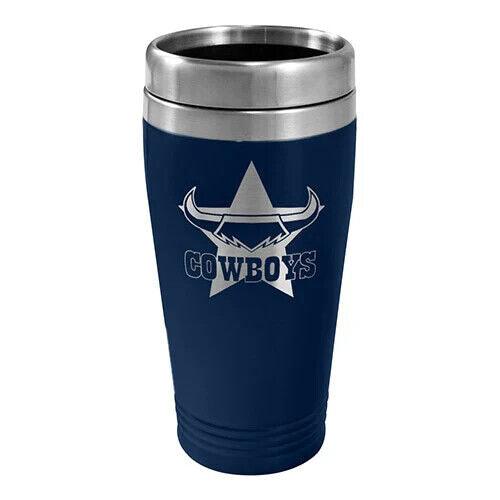 NRL Coffee Travel Mug - North Queensland Cowboys - 450ml Drink Cup Double Wall