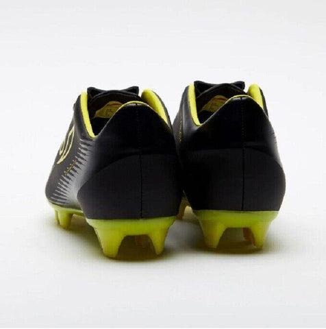 Black and yellow store youth football cleats