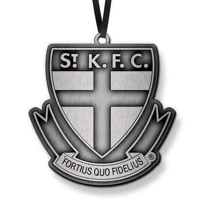 AFL Christmas Metal Ornament - St Kilda Saints - Approx. 70 x 50mm