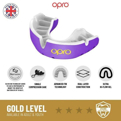 OPRO Gold Ultra Fit Mouthguard - YOUTH - Up to Age 10 - RED