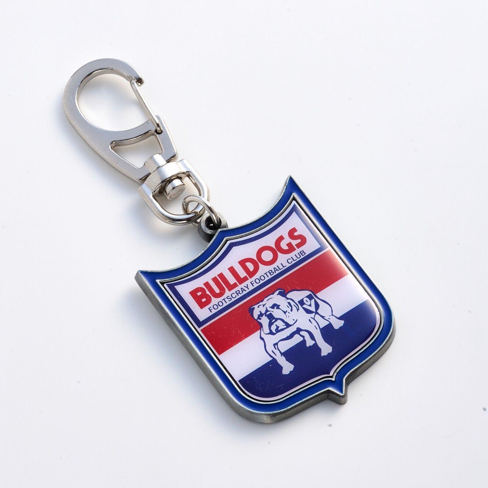 AFL Heritage Metal Key Ring - Western Bulldogs - Logo Keyring - Aussie