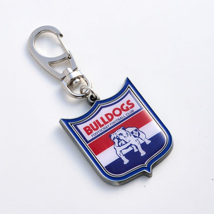 AFL Heritage Metal Key Ring - Western Bulldogs - Logo Keyring - Aussie Rules