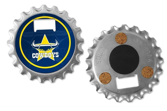 NRL Bottle Opener, Magnet & Coaster - North Queensland Cowboys - Rugby League