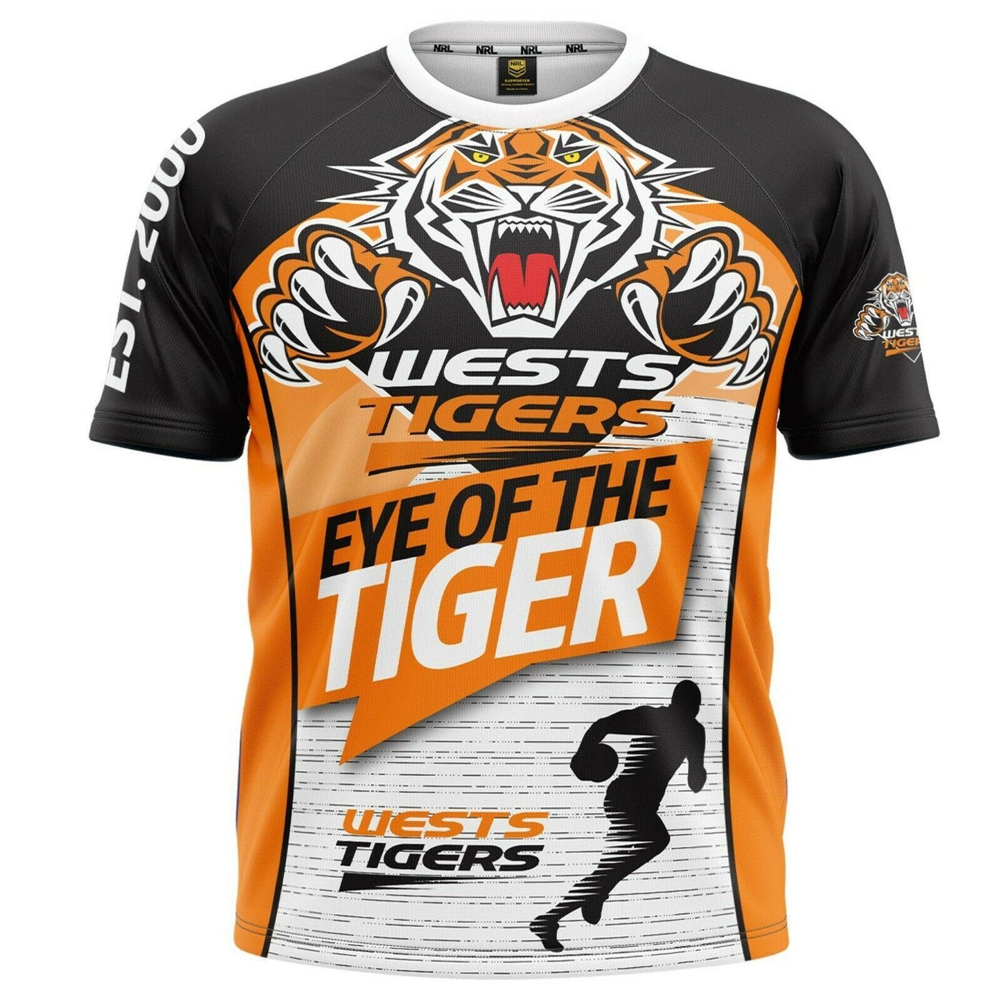 NRL Toddler Tee Shirt - West Tigers - Infant Baby T-Shirt - Kids