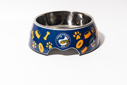 NRL Pet Bowl - Paramatta Eels - Food Water - Dog Cat