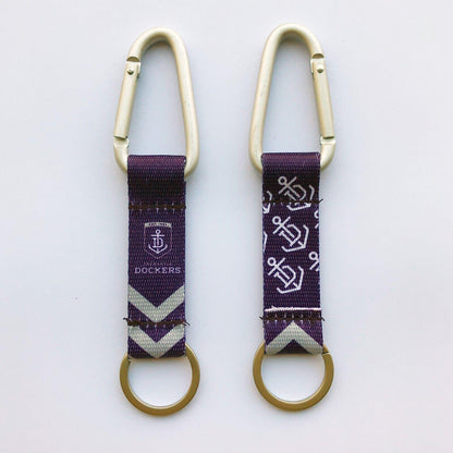 AFL Carabiner Key Ring - Fremantle Dockers - Keyring - Clip and Ring