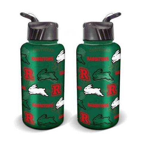 NRL Flip Drink Bottle 1L - South Sydney Rabbitohs - BPA Free - Water Bottle