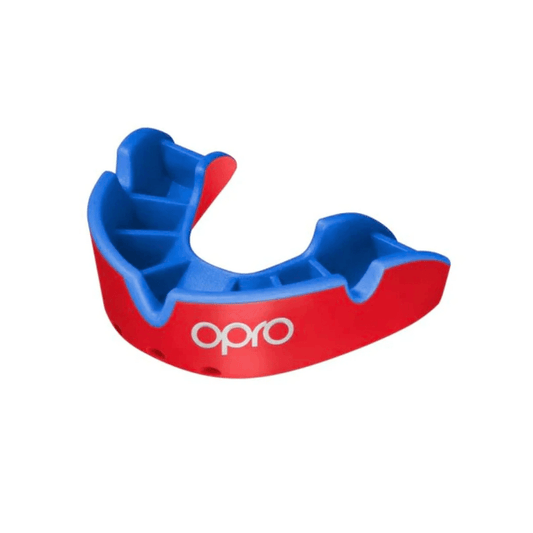 OPRO SILVER Self-Fit Mouthguard - ADULT - Age 10+ - Red Blue