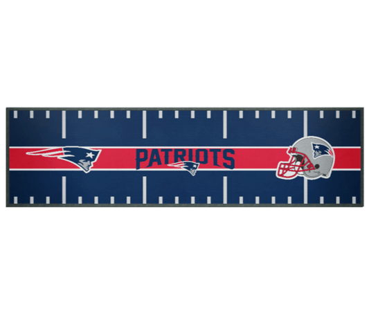 NFL Bar Runner - New England Patriots - 25x90cm - Rubber Backed