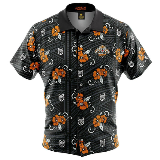 NRL 2021 Tribal Hawaiian Polo - West Tigers - Rugby League