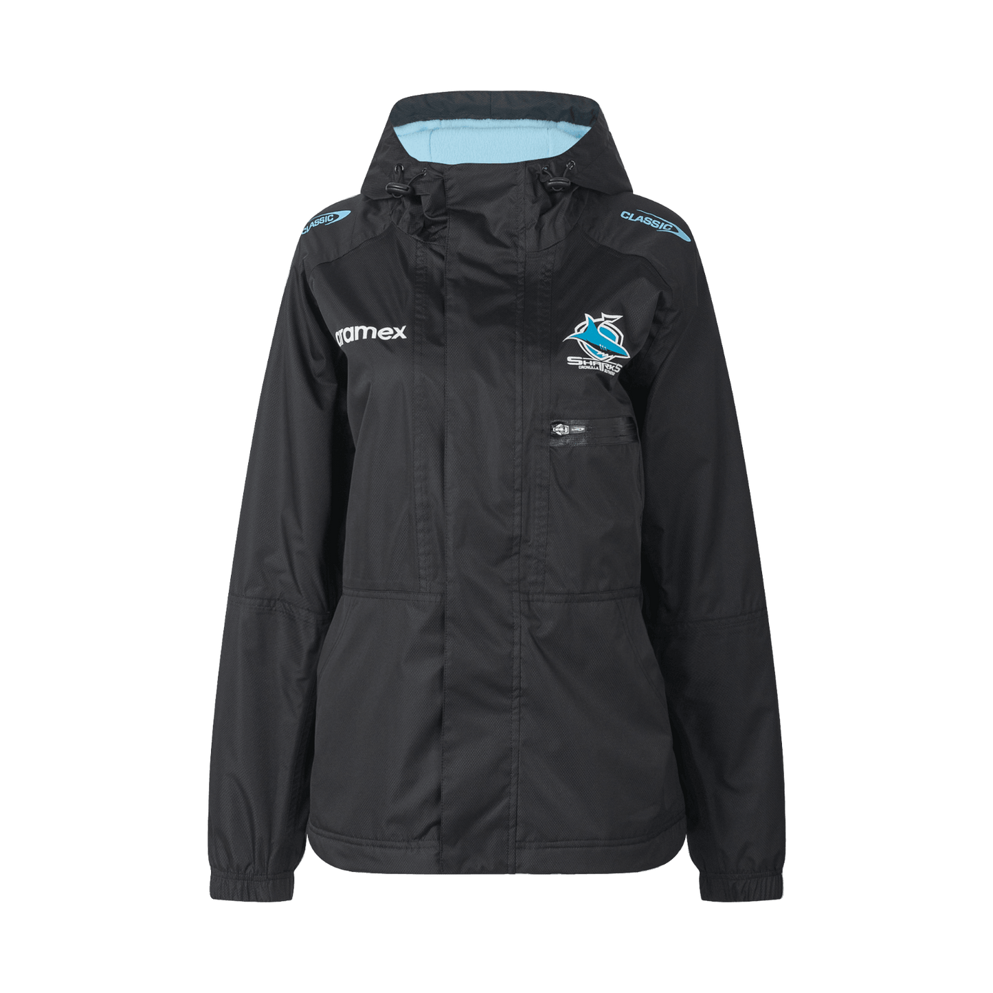 NRL 2023 Wet Weather Jacket - Cronulla Sharks - YOUTH - Rugby League - CLASSIC