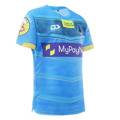 NRL 2023 Training Tee Shirt - Gold Coast Titans - Adult - CYAN - DYNASTY