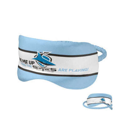 NRL Sleep Mask - Cronulla Sharks - Reversible - Washable - One Size