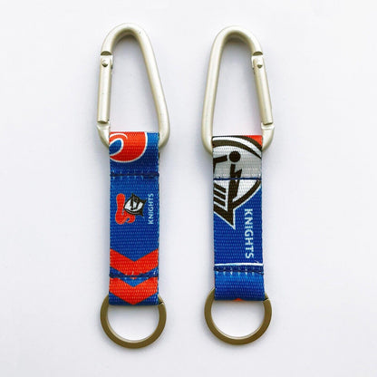 NRL Carabiner Key Ring - Newcastle Knights - Keyring - Clip and Ring