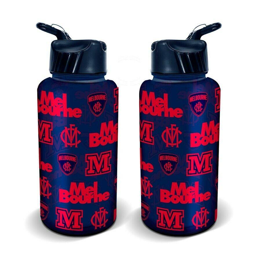 AFL Flip Drink Bottle 1L - Melbourne Demons - BPA Free - Water Bottle