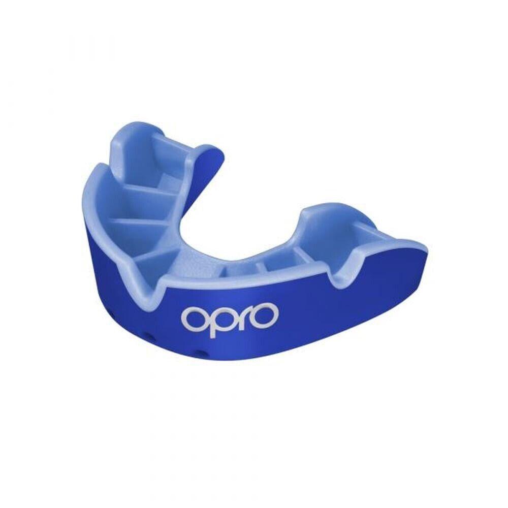 OPRO SILVER Self-Fit Mouthguard - ADULT - Age 10+ - Blue/Light Blue