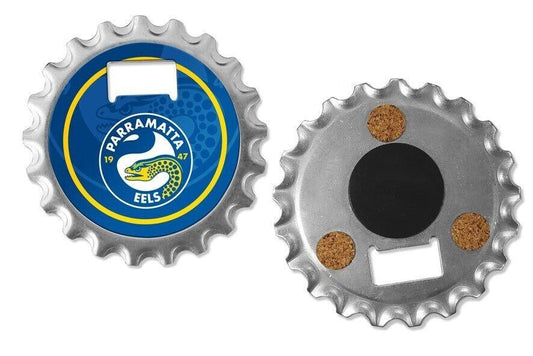 NRL Bottle Opener, Magnet & Coaster - Paramatta Eels - Rugby League